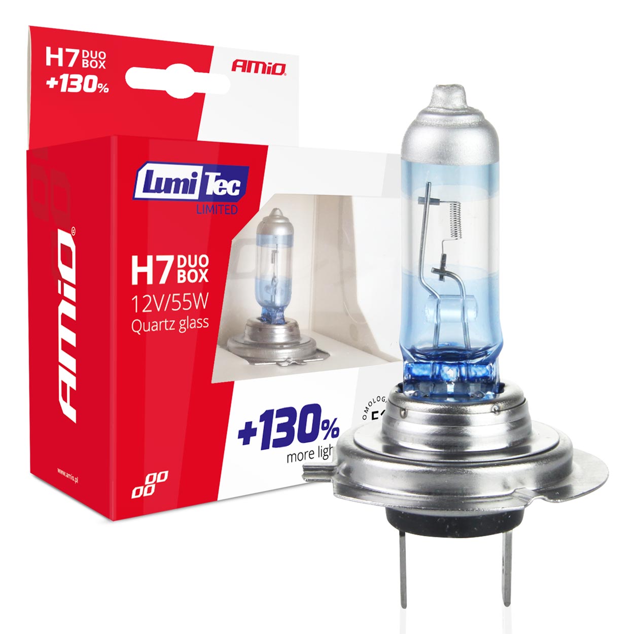 Amio pirn H7 12V 55W LumiTec LIMITED +130% 2tk