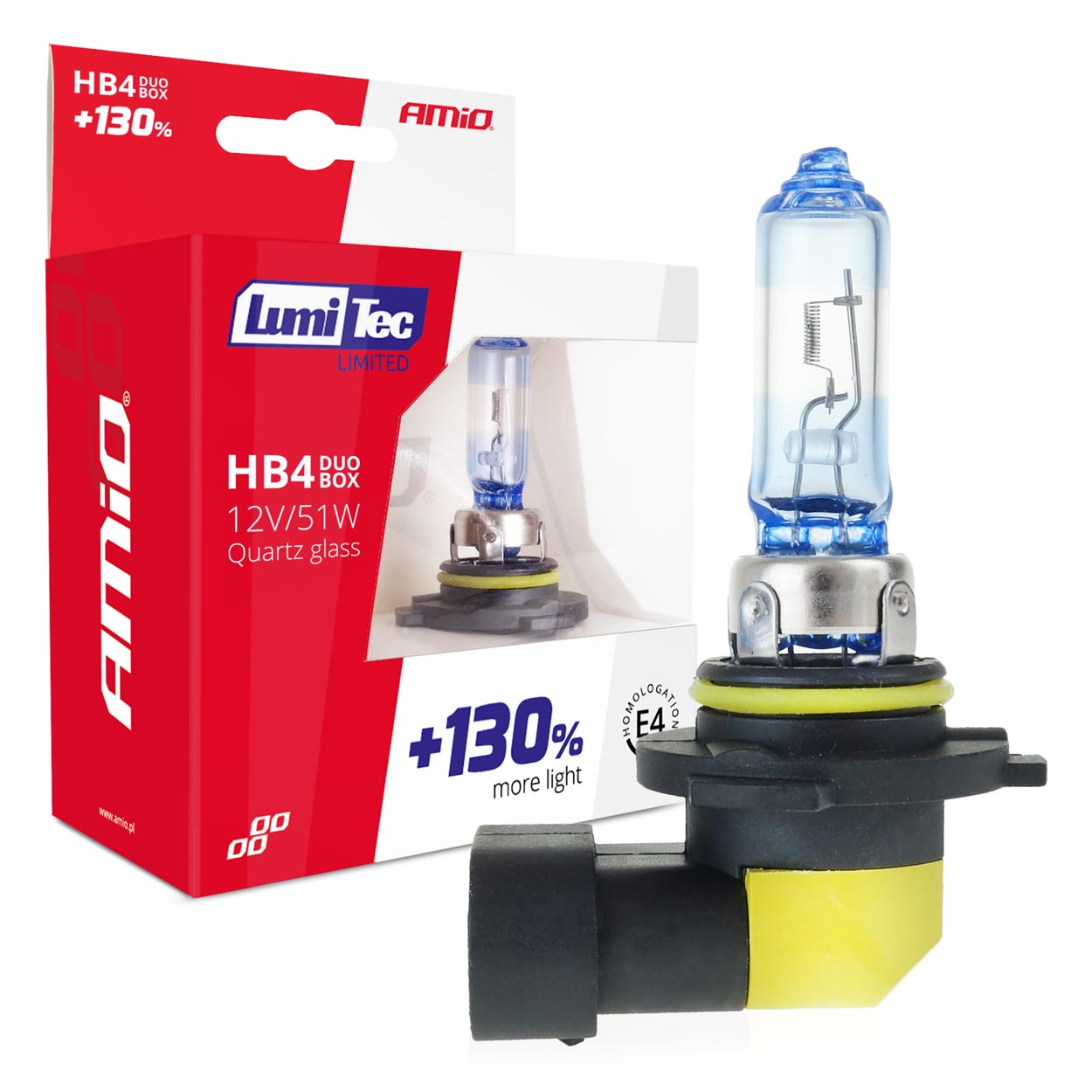 Amio HB4 LumiTec Limited +130% 12V 51W DUO