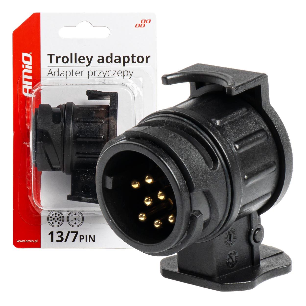 Amio haagise pistiku/pesa adapter 13/7 12V blister
