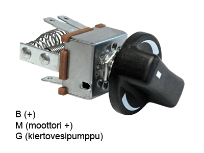 Soojenduse lüliti 3-e astmeline takistiga