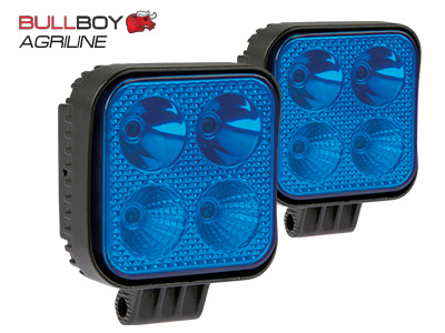 LED Töötuli Sinine 10-30V 12W Bullboy Agriline