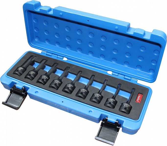 Triumf 9-os 1/2" löök torx otsikute komp. T27-T80