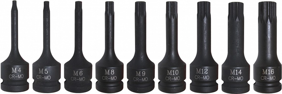 Triumf 12-tähikotsik löökotsikute kompl. 9-osa 1/2``