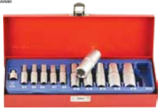 12-os. torx padrunite kompl 1/4'' ja 3/8''