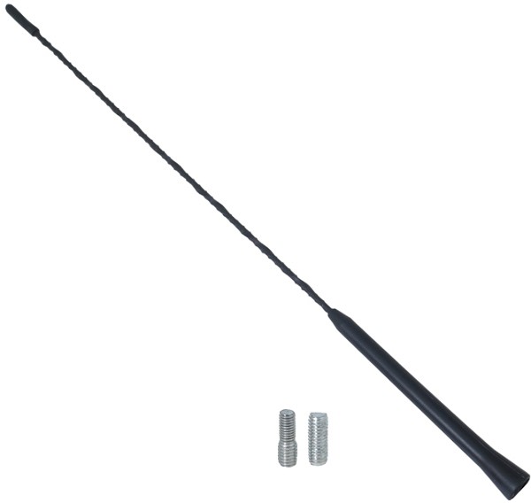 Antenni vars klaaskiud 41cm 6mm keermega adapteritega