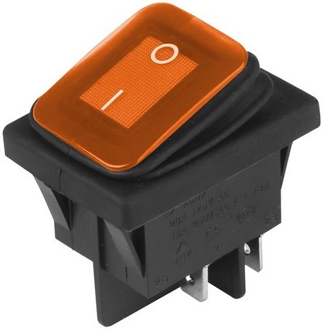 Klahvlüliti 12/24V 20A ON-OFF oranz DC 125/250V