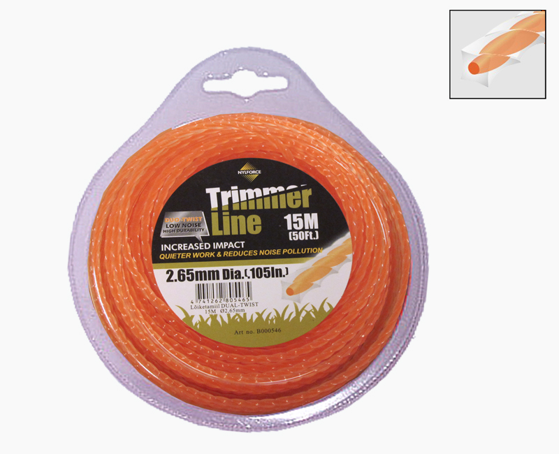 Trimmerijõhv 2,4mm/15m TL Dual Twist