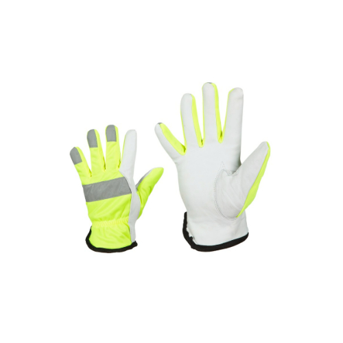 Sõrmik kitsenahk/neoon fliisvooder, helkurriba nr.11