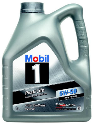 Mobil 1 Peak Life (Rally Formula) 5W-50 4L