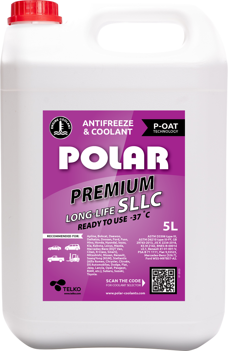 Polar jahutusvedelik Premium Long-Life SLLC -37°C 5L
